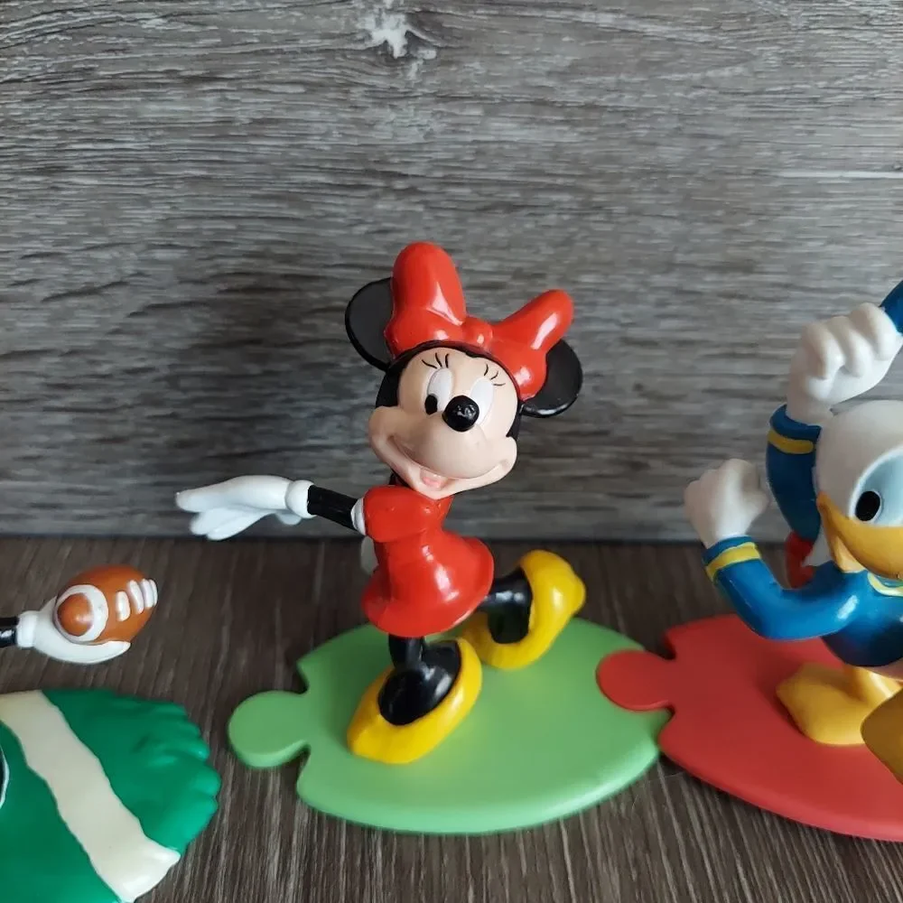Vintage Disney Applause Mickey Minnie Mouse Donald Duck Goofy Figures Set